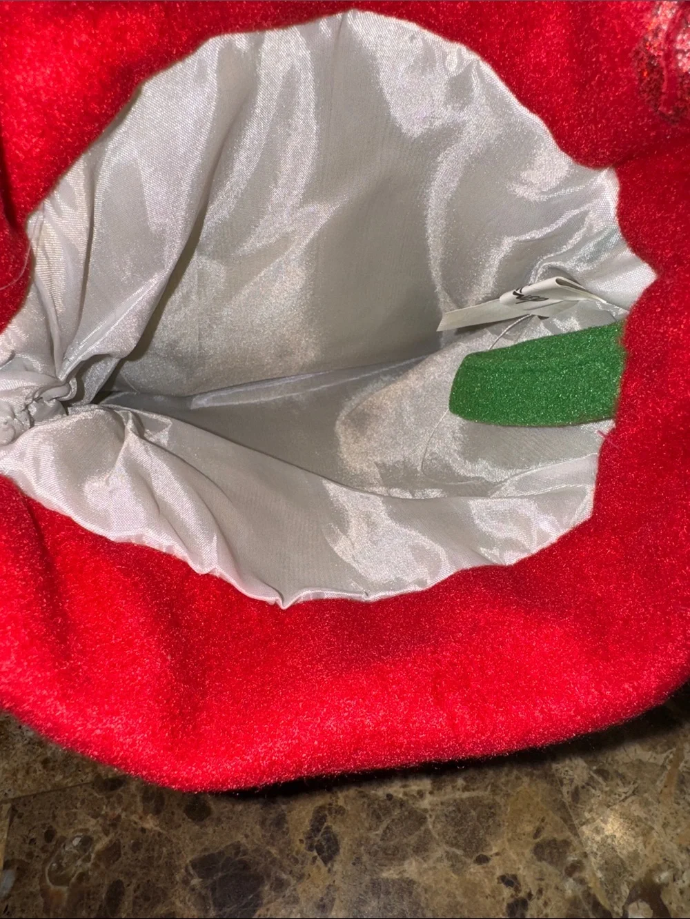 Disney Mickey Mouse Festive Green and Red Christmas Stocking